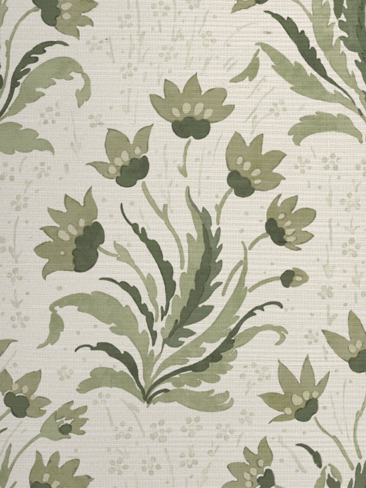hillhouse floral tonal grasscloth wallpaper by nathan turner moss