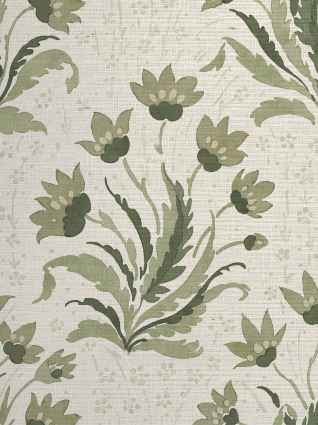 hillhouse floral tonal grasscloth wallpaper by nathan turner moss