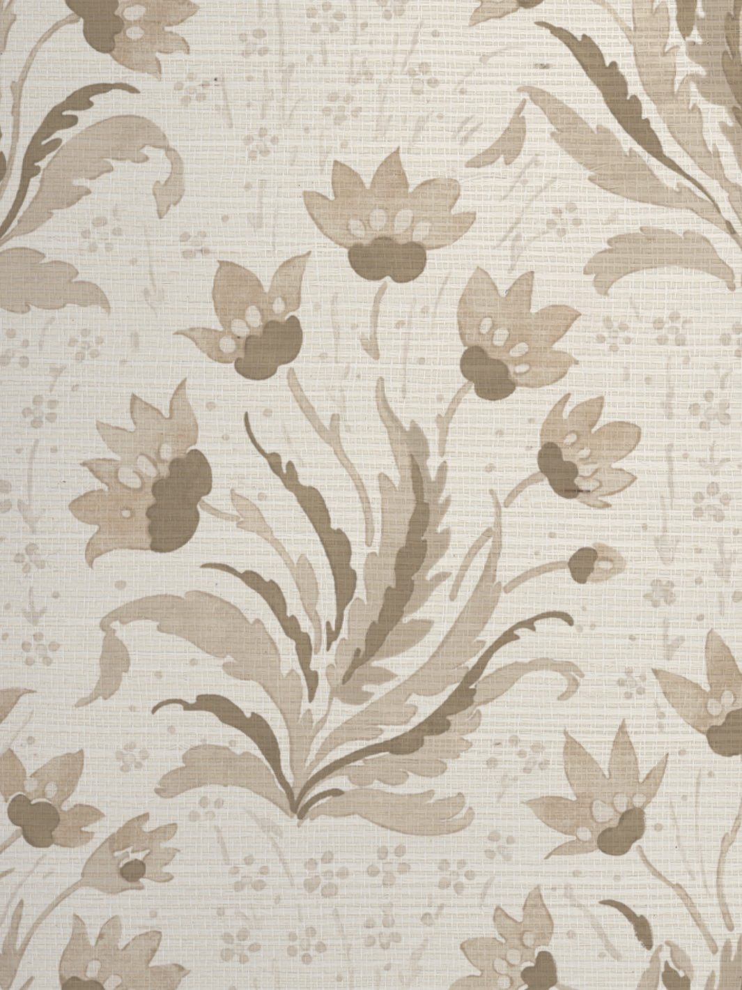 hillhouse floral tonal grasscloth wallpaper by nathan turner neutral