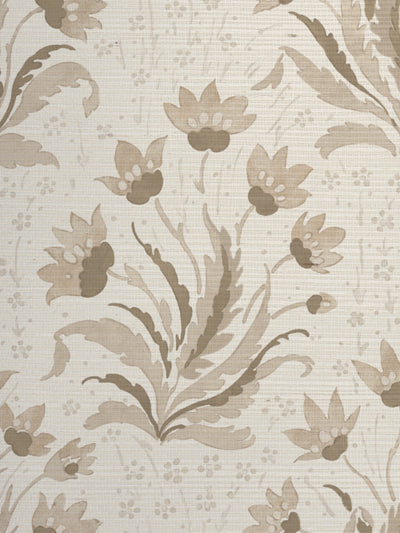 hillhouse floral tonal grasscloth wallpaper by nathan turner neutral