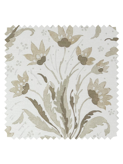 'Hillhouse Floral Tonal' Linen Fabric by Nathan Turner - Neutral