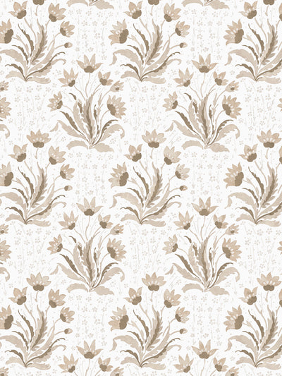 'Hillhouse Floral Tonal' Wallpaper by Nathan Turner - Neutral