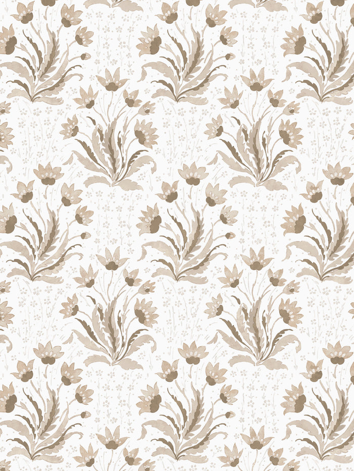 'Hillhouse Floral Tonal' Wallpaper by Nathan Turner - Neutral