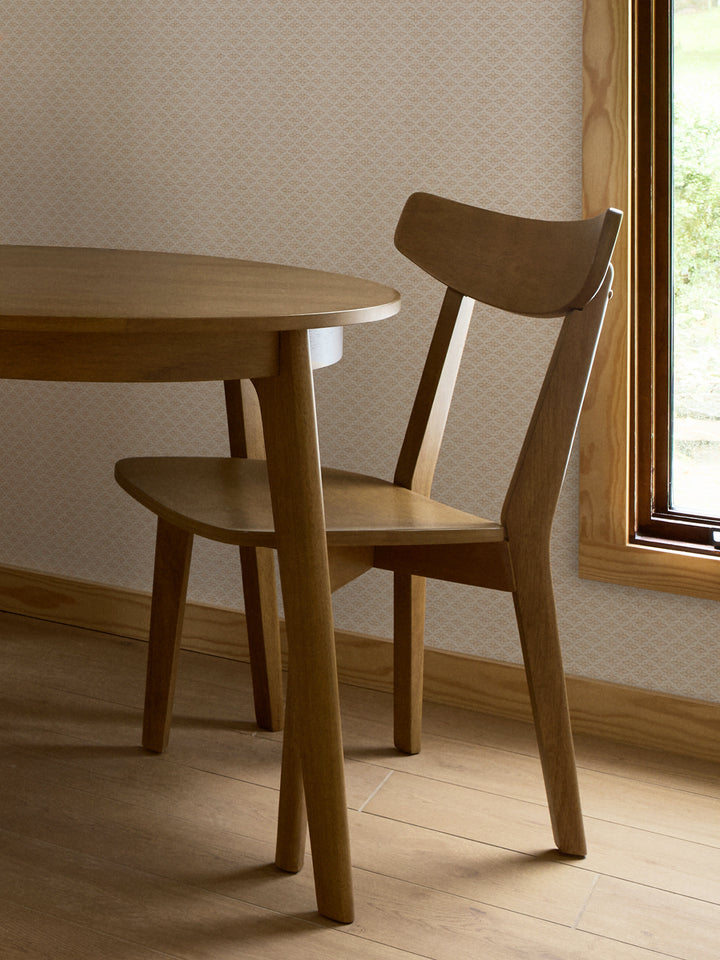 'Hyacinth' Wallpaper by Wallshoppe - Honey - Room Shot
