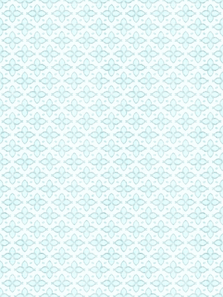'Hyacinth' Wallpaper by Wallshoppe - Ocean Mist - Detail