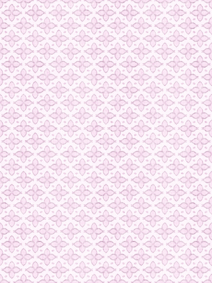 'Hyacinth' Wallpaper by Wallshoppe - Pale Fuchsia - Detail
