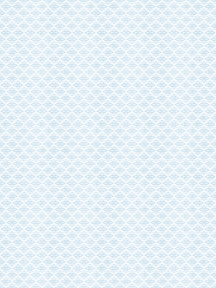 'Hyacinth' Wallpaper by Wallshoppe - Robin Blue