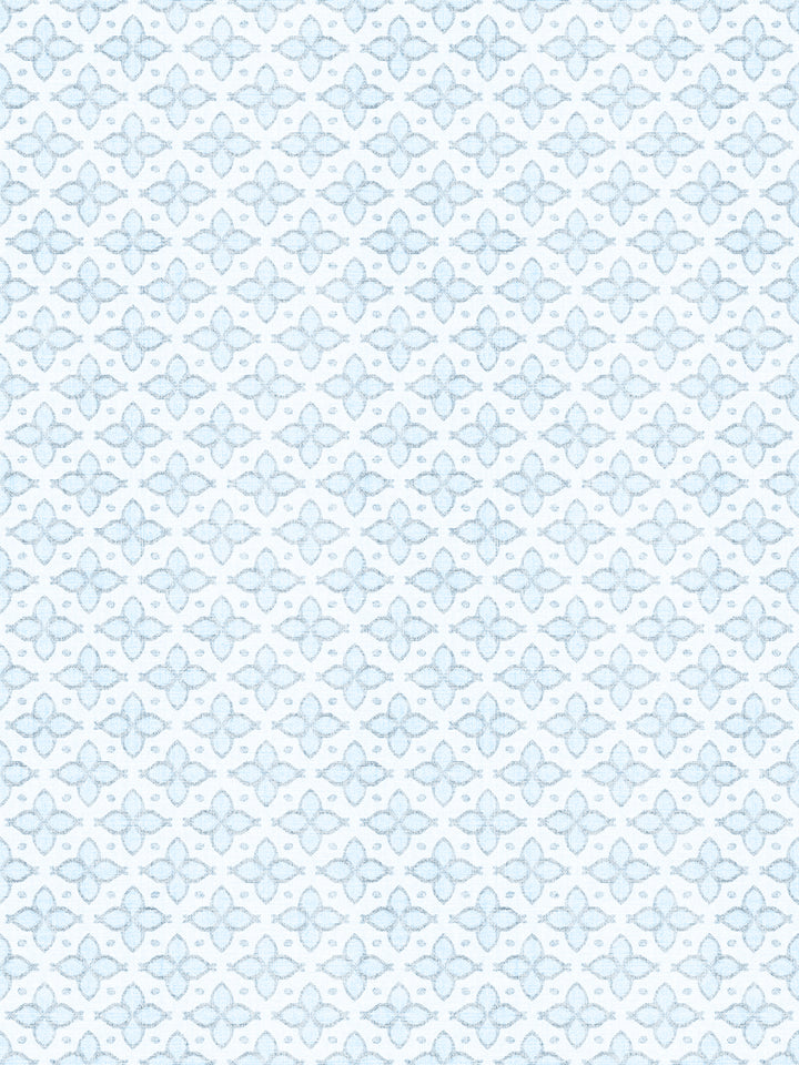 'Hyacinth' Wallpaper by Wallshoppe - Robin Blue - Detail