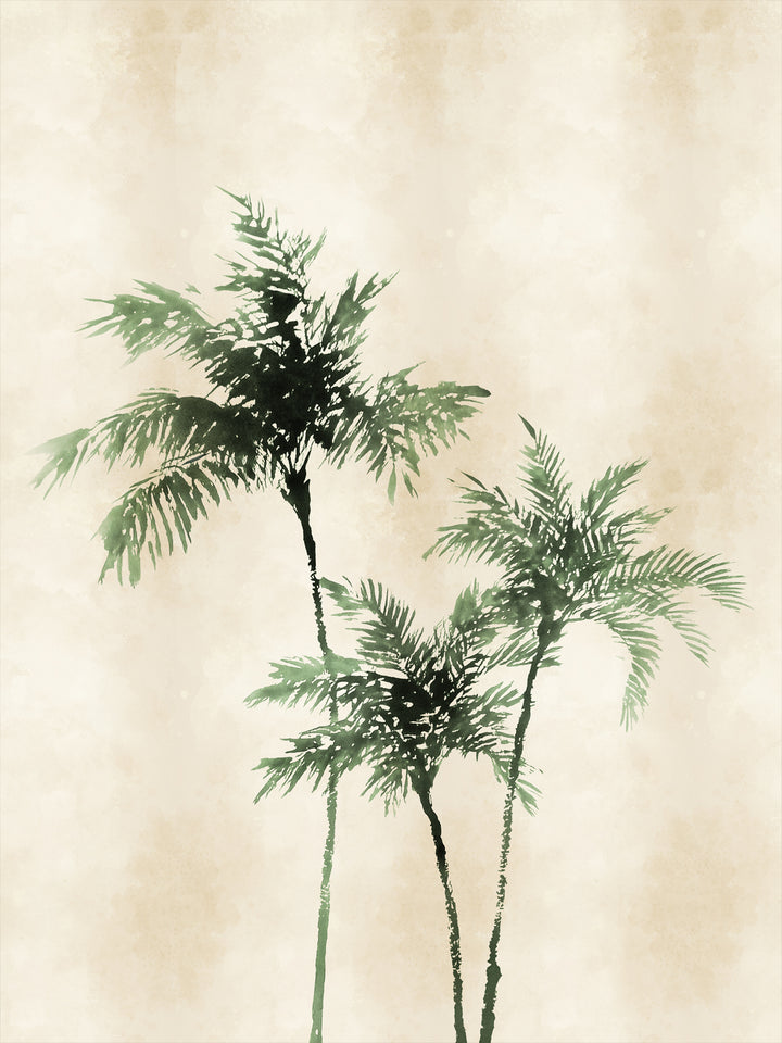 'Ink Palm' Mural Wallpaper by Flint Wood & Hicks - Green