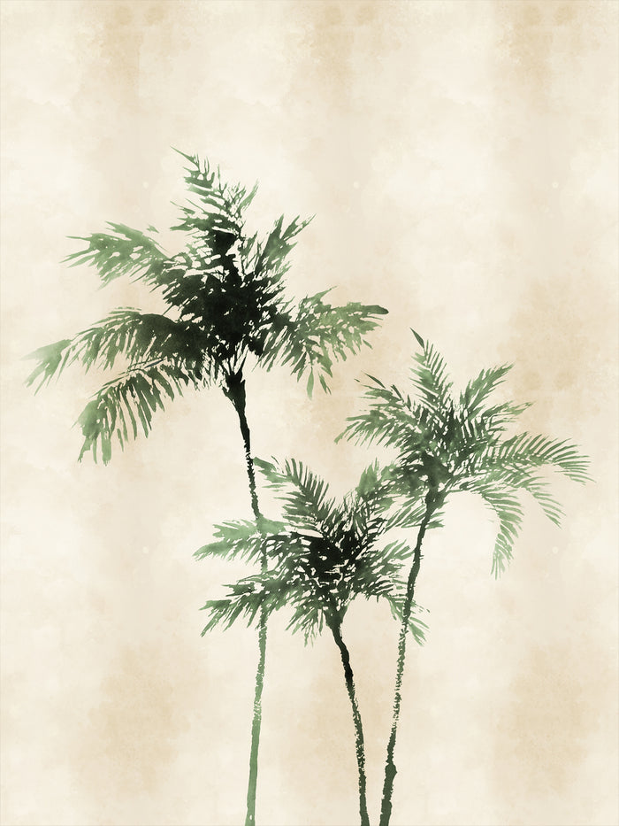 'Ink Palm' Mural Wallpaper by Flint Wood & Hicks - Green