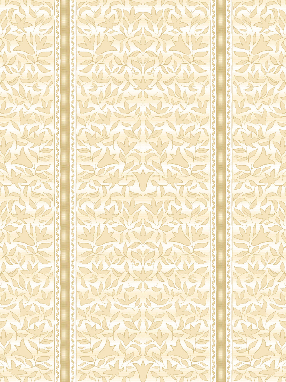 'Jezebel Stripe' Wallpaper by Wallshoppe - Butter - Design