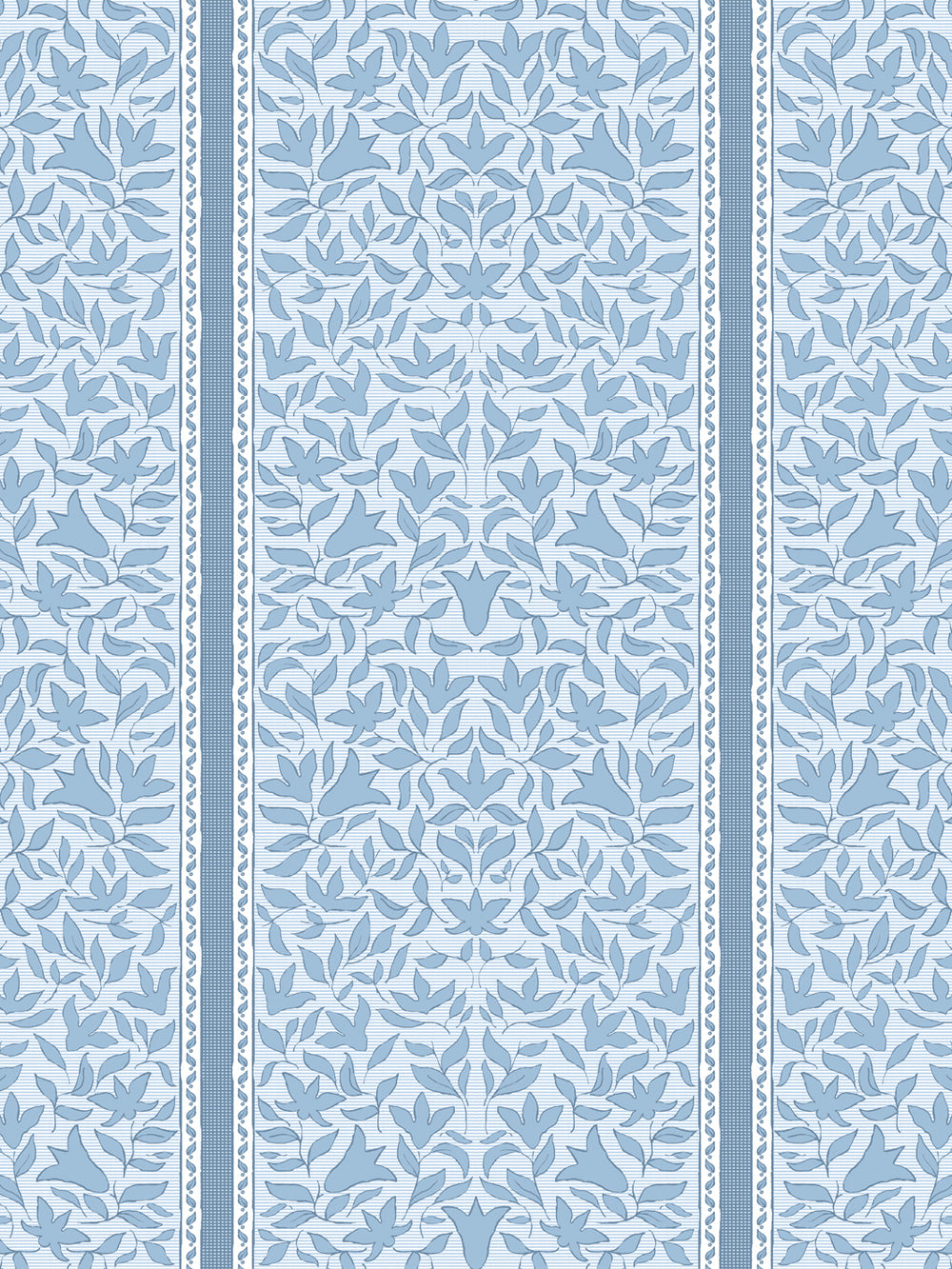 'Jezebel Stripe' Wallpaper by Wallshoppe - Denim - Design