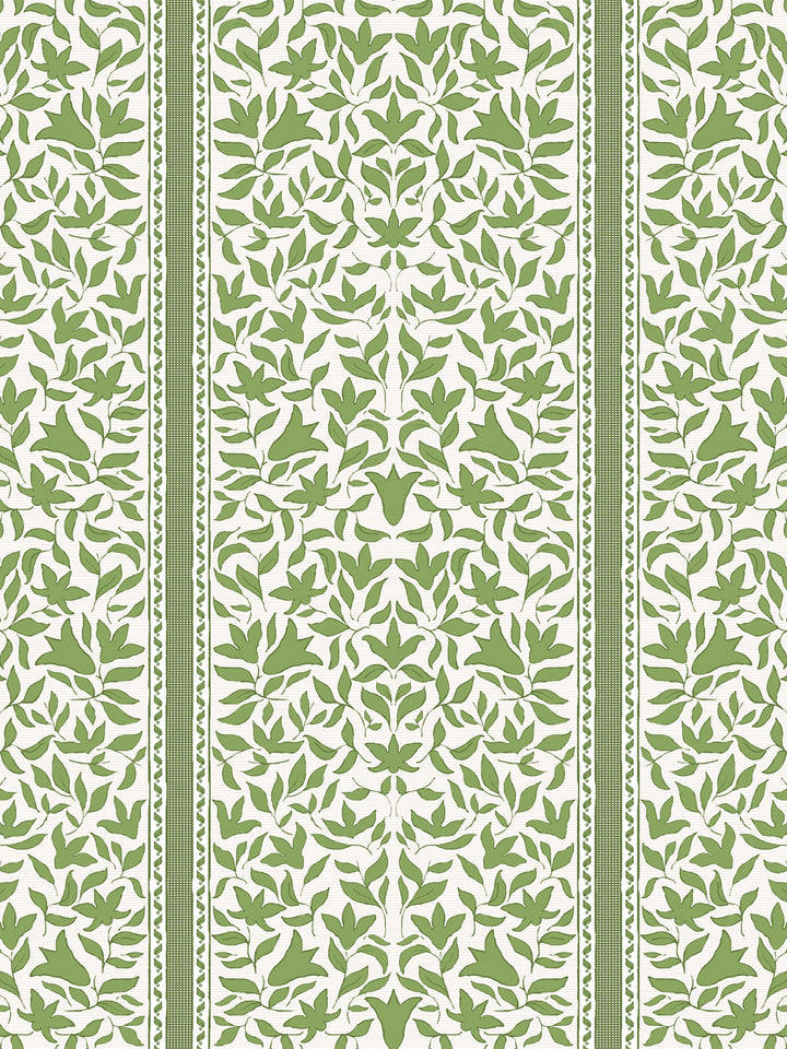 'Jezebel Stripe' Wallpaper by Wallshoppe - Fern Cream - Design