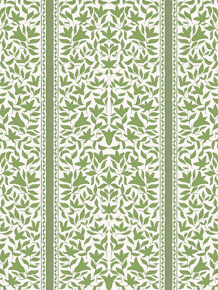 'Jezebel Stripe' Wallpaper by Wallshoppe - Fern Cream