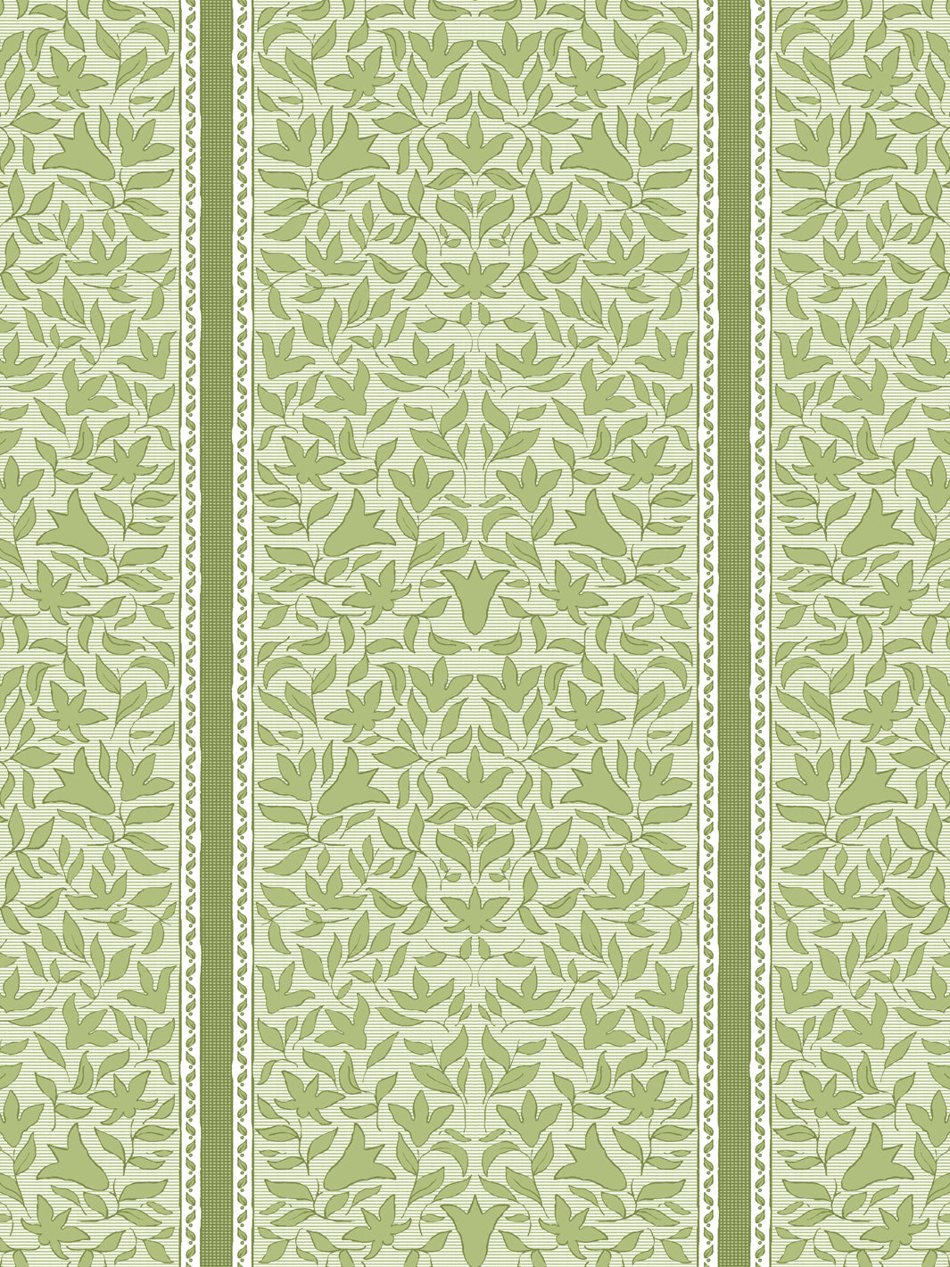 'Jezebel Stripe' Wallpaper by Wallshoppe - Light Olive - Design