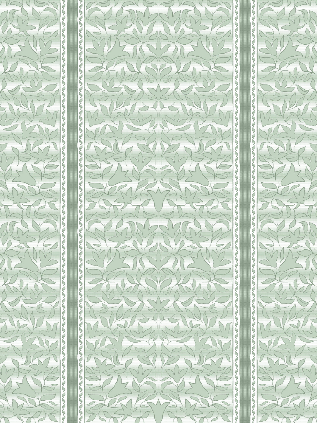 'Jezebel Stripe' Wallpaper by Wallshoppe - Light Sage - Design
