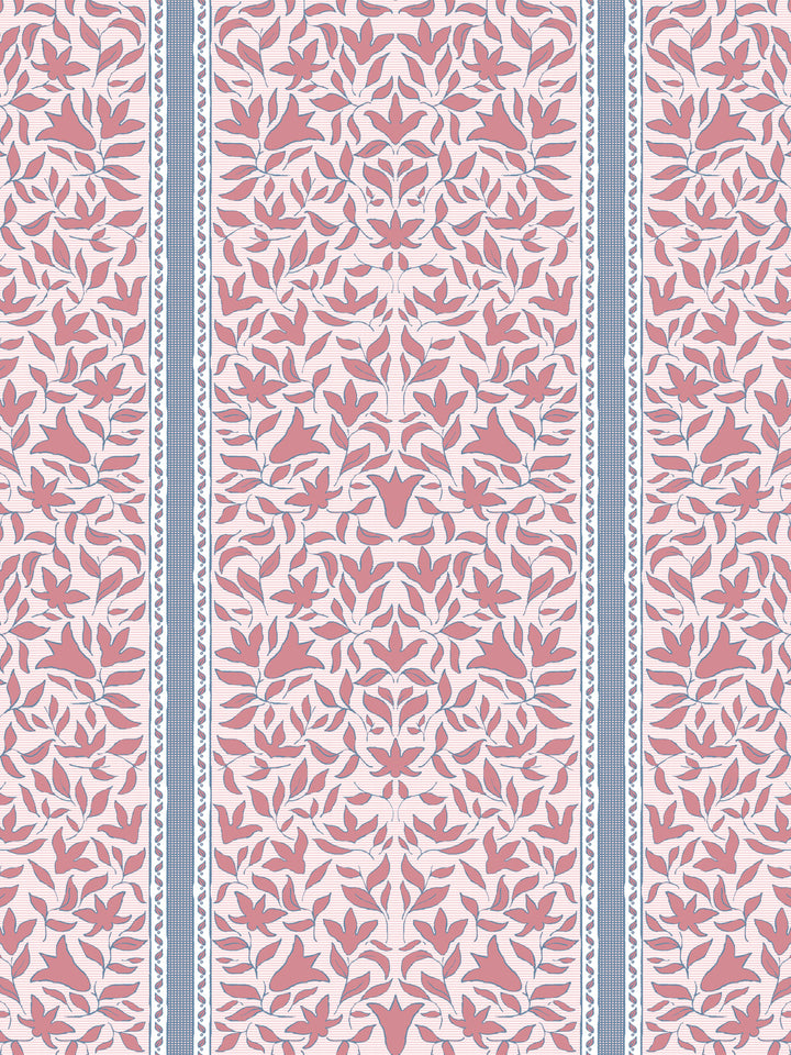 'Jezebel Stripe' Wallpaper by Wallshoppe - Rosewood Blue - Design