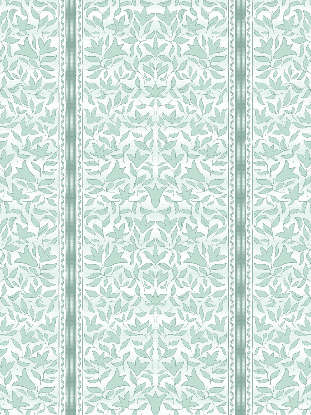 'Jezebel Stripe' Wallpaper by Wallshoppe - Seafoam - Design