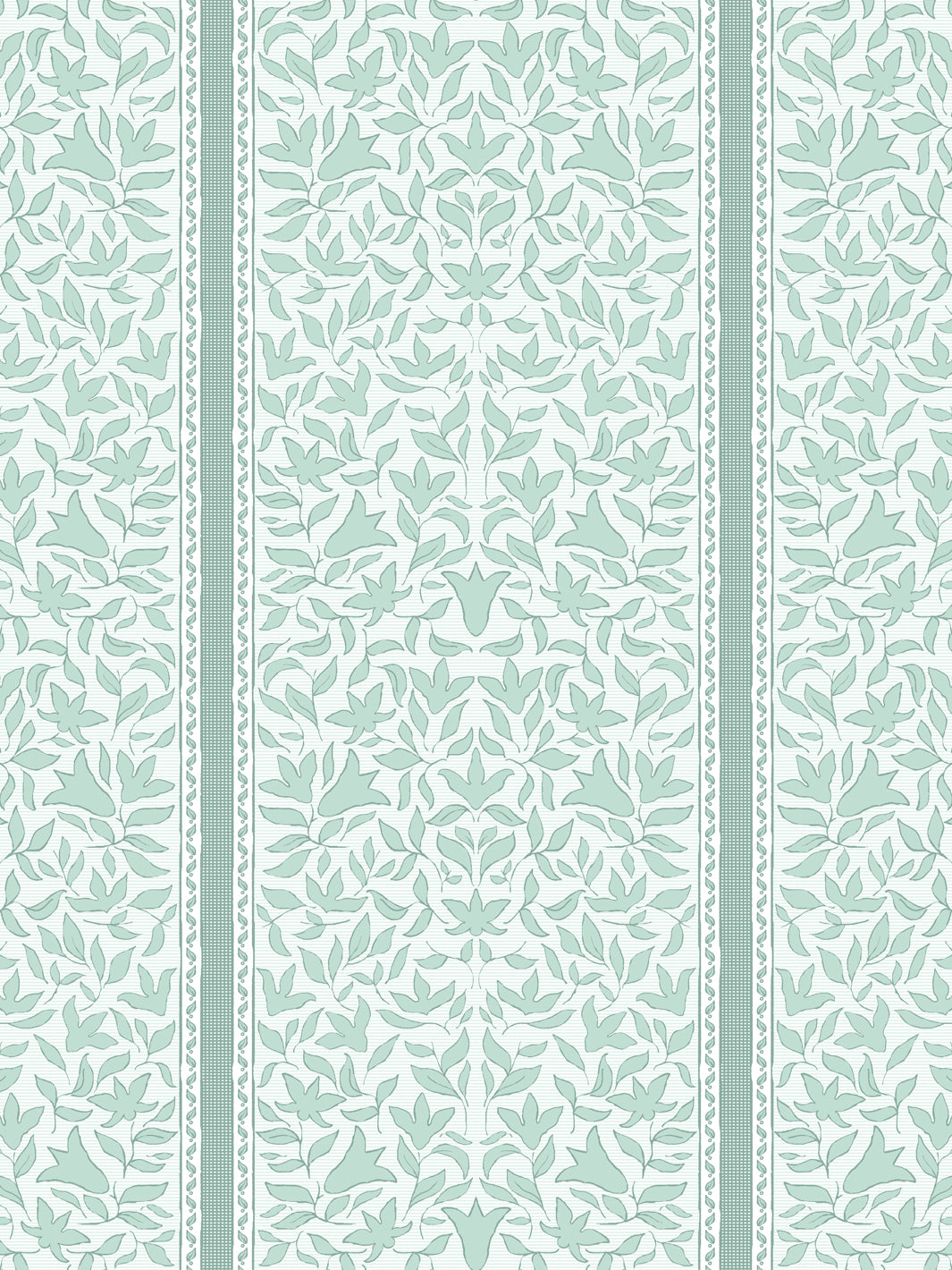 'Jezebel Stripe' Wallpaper by Wallshoppe - Seafoam - Design