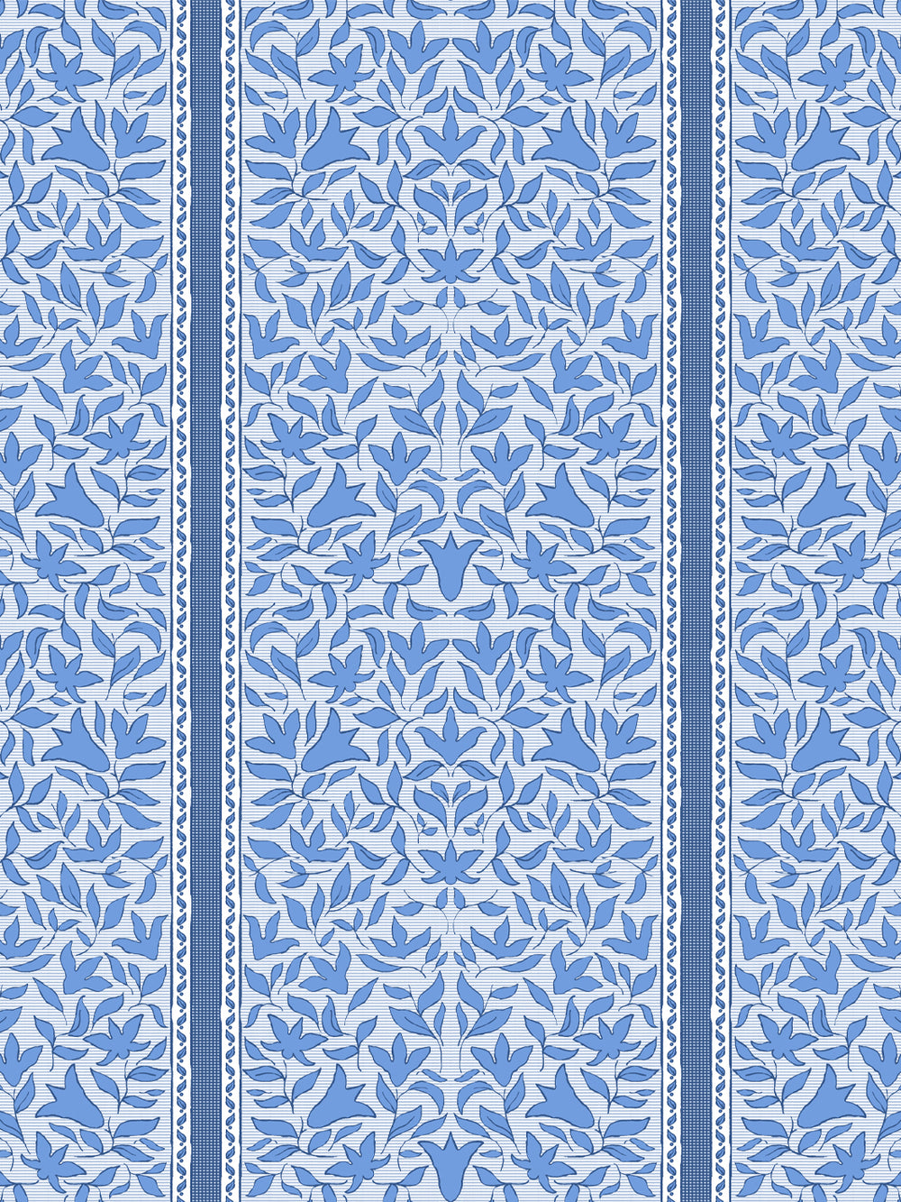 'Jezebel Stripe' Wallpaper by Wallshoppe - Slate Blue - Design