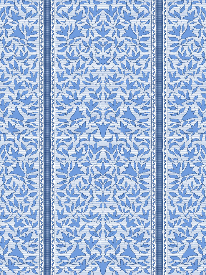 'Jezebel Stripe' Wallpaper by Wallshoppe - Slate Blue