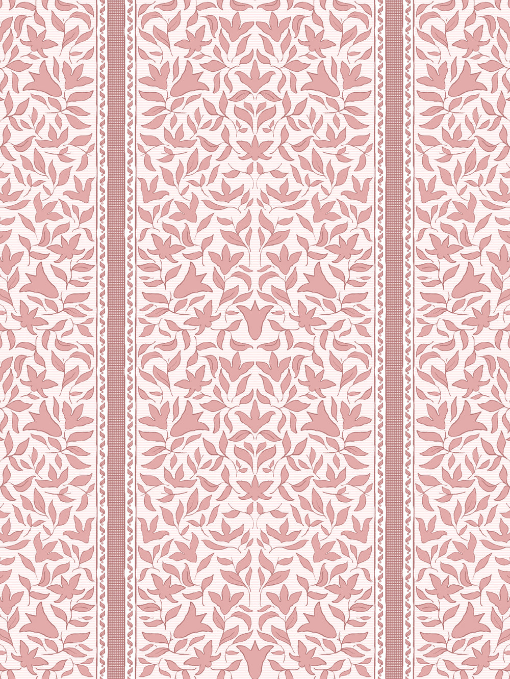 'Jezebel Stripe' Wallpaper by Wallshoppe - Sun Kissed Rosewood - Design