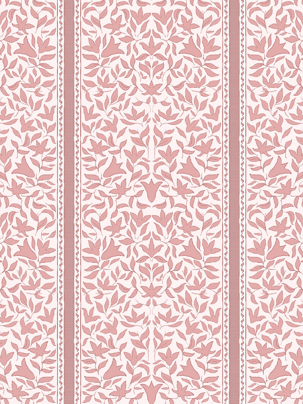 'Jezebel Stripe' Wallpaper by Wallshoppe - Sun Kissed Rosewood - Design