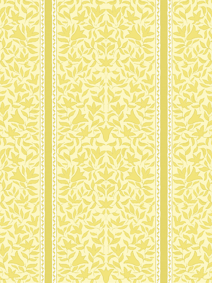 'Jezebel Stripe' Wallpaper by Wallshoppe - Sunny Yellow - Design