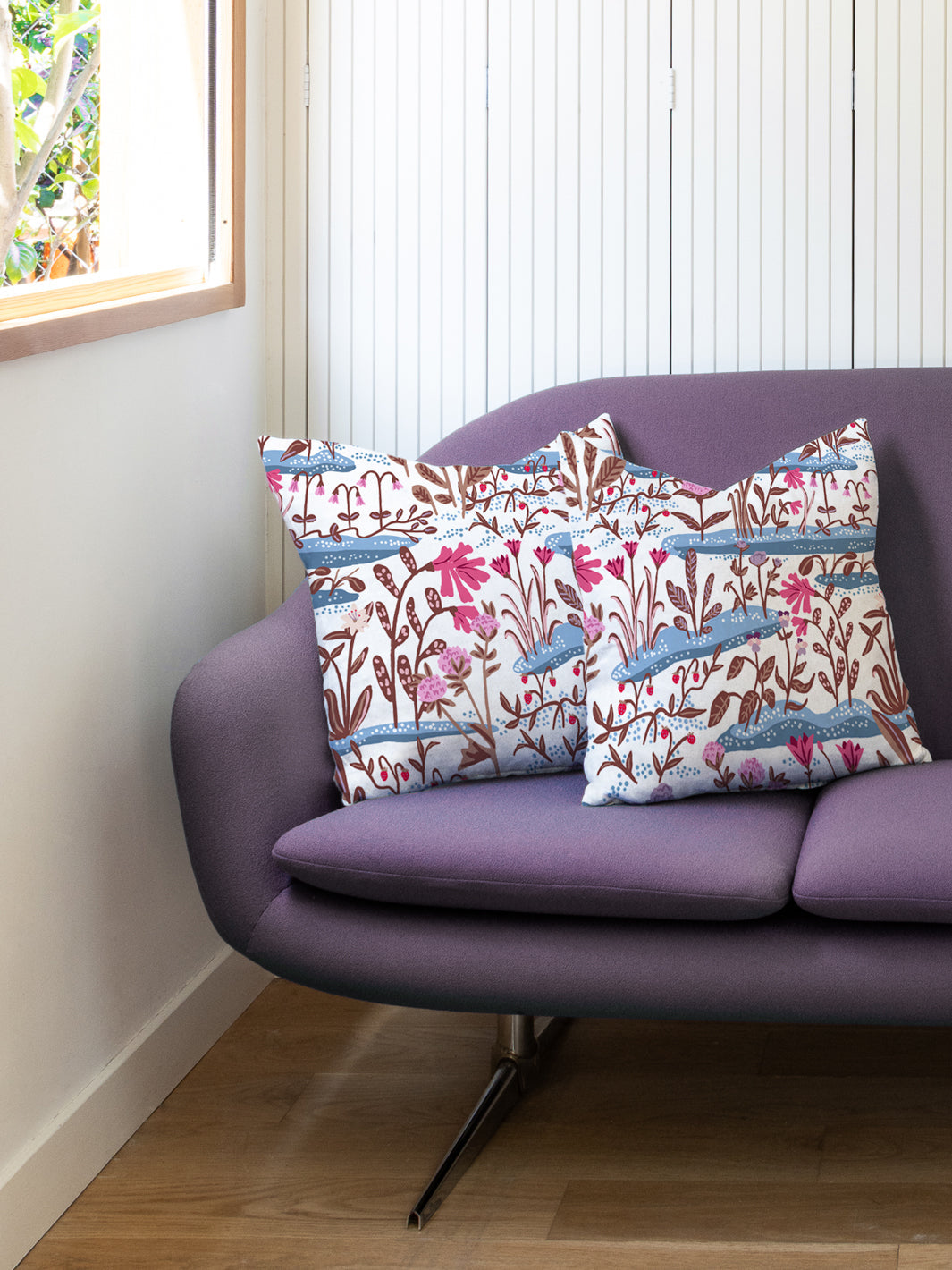 josefin linen fabric by sjp blue chestnut