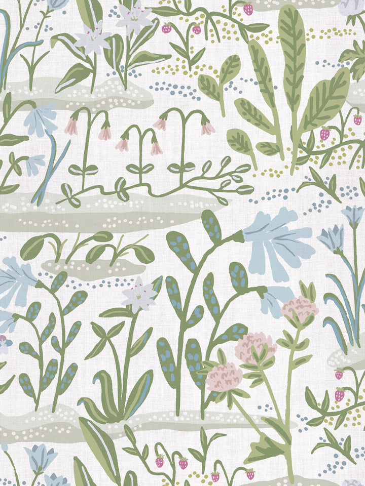josefin linen fabric by sjp green morning dew