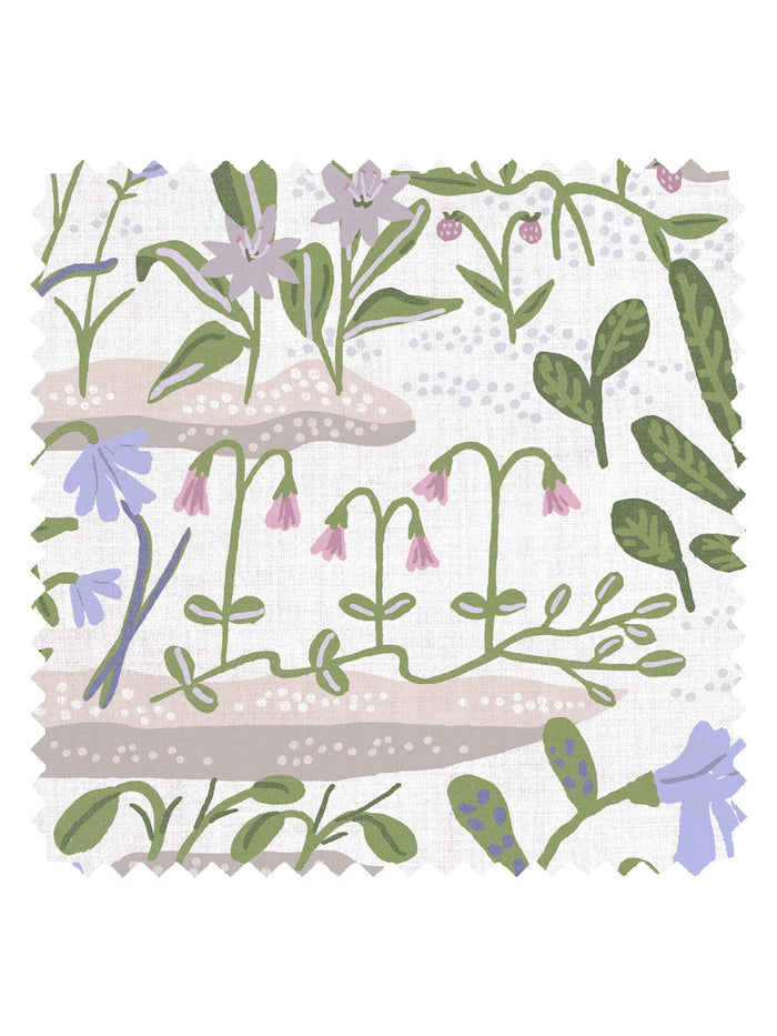 'Josefin' Linen Fabric by Sarah Jessica Parker - Heliotrope Blush