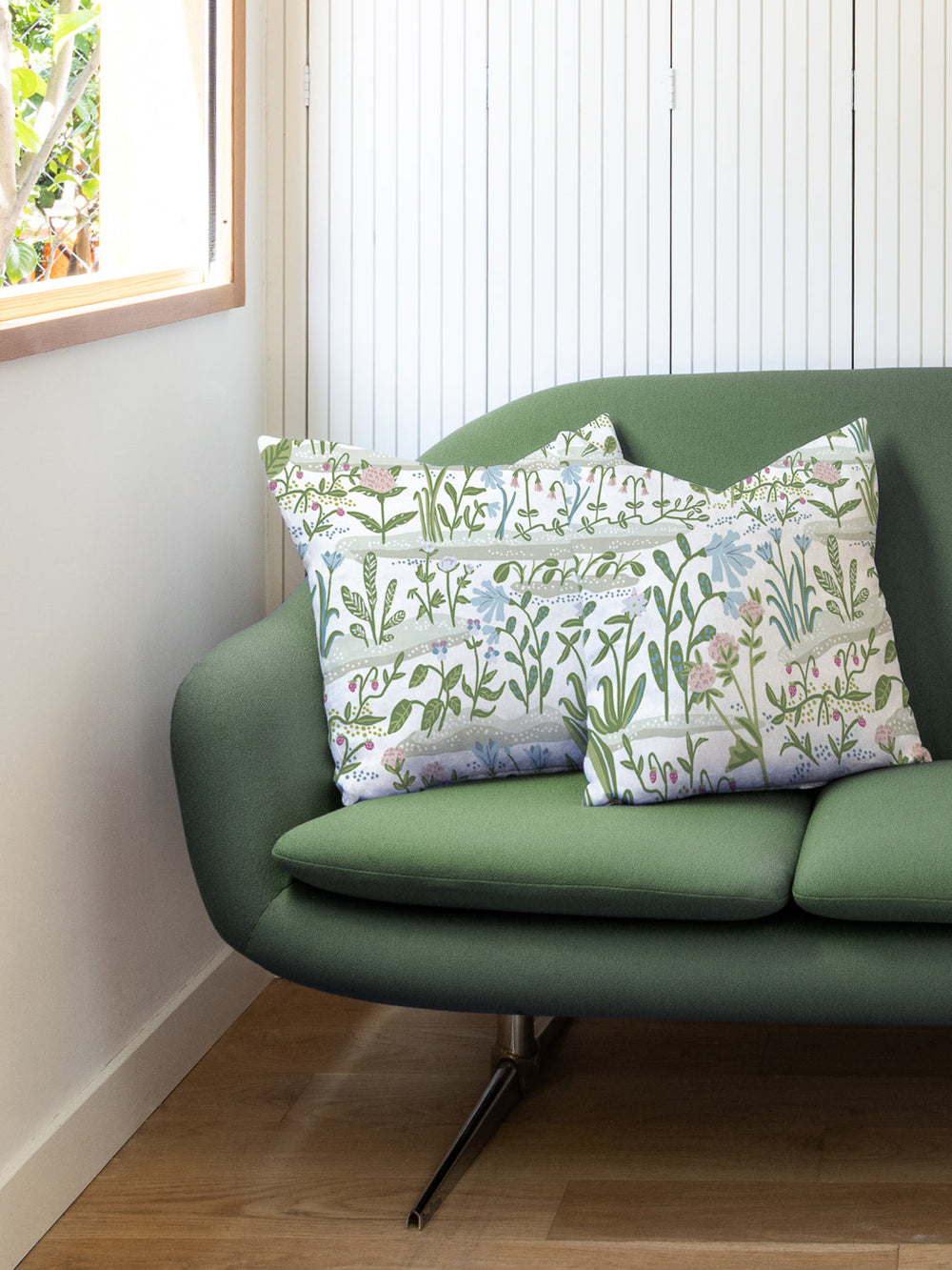 josefin linen fabric by sjp green morning dew