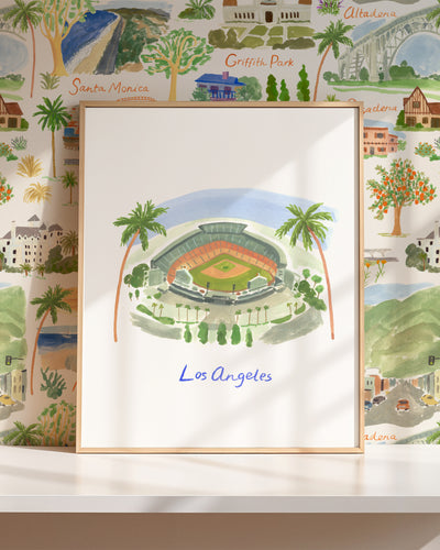 Dodger Blue Dreams Art Print