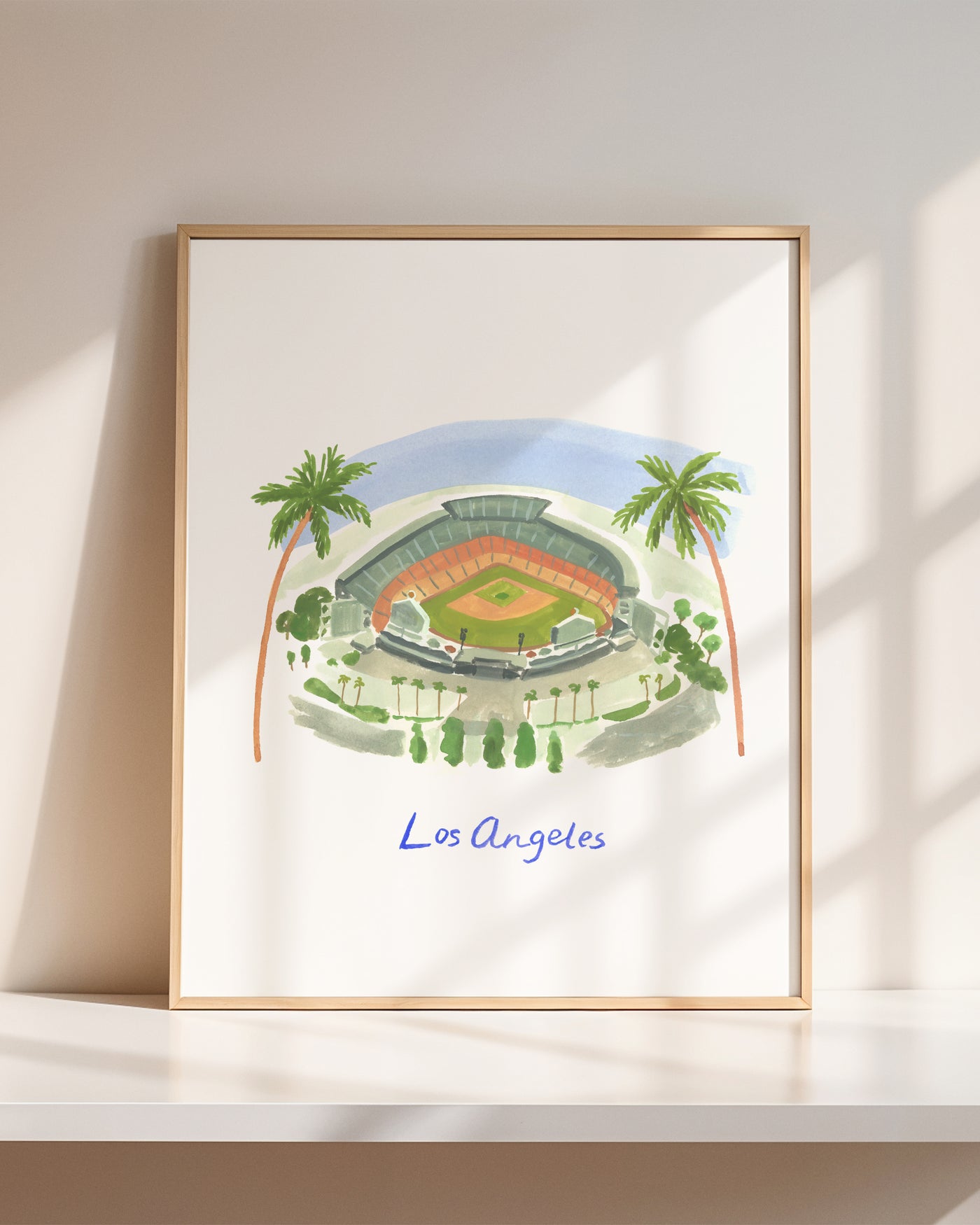 Dodger Blue Dreams Art Print