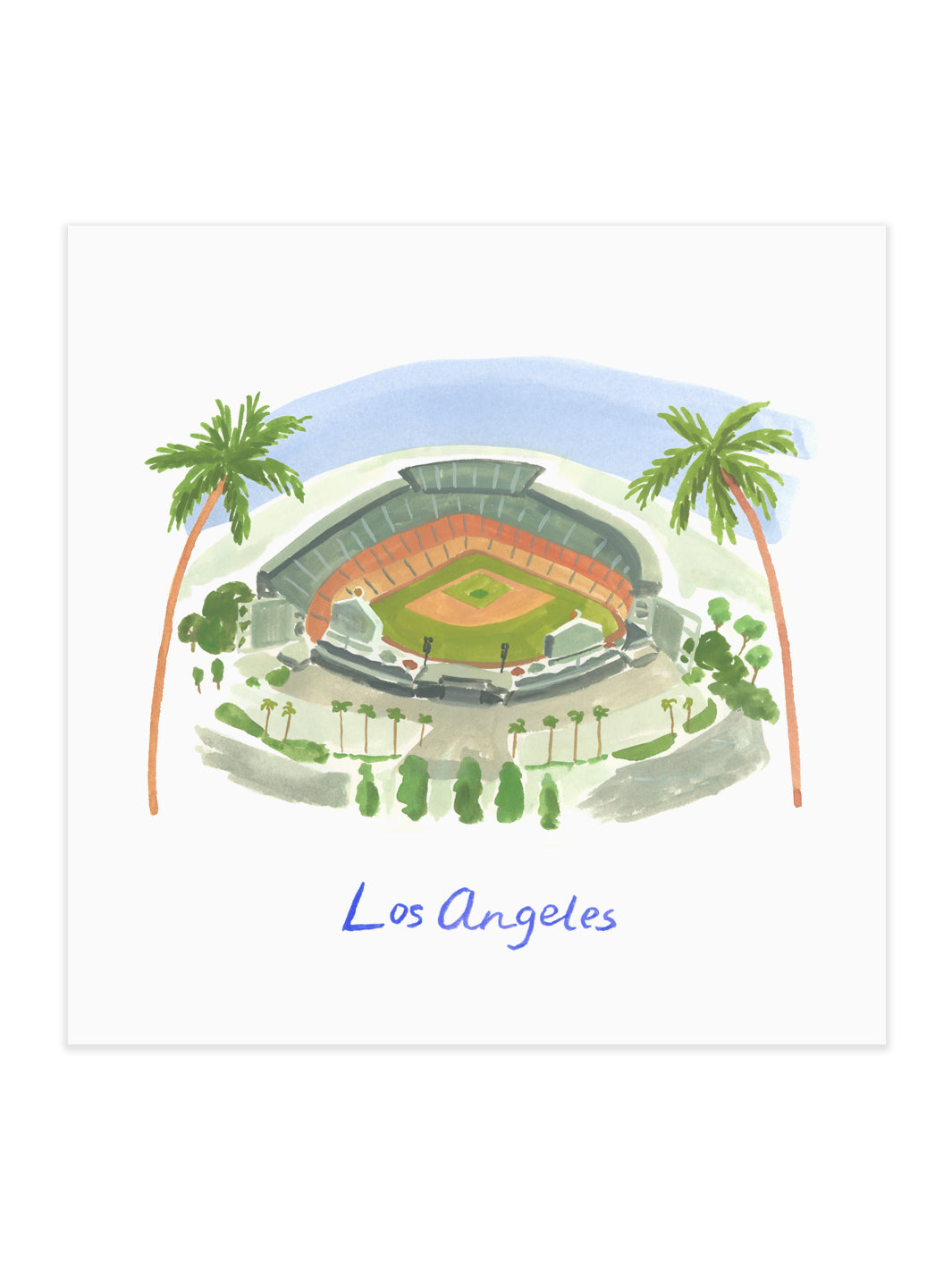 Dodger Blue Dreams Art Print