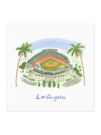 Dodger Blue Dreams Art Print