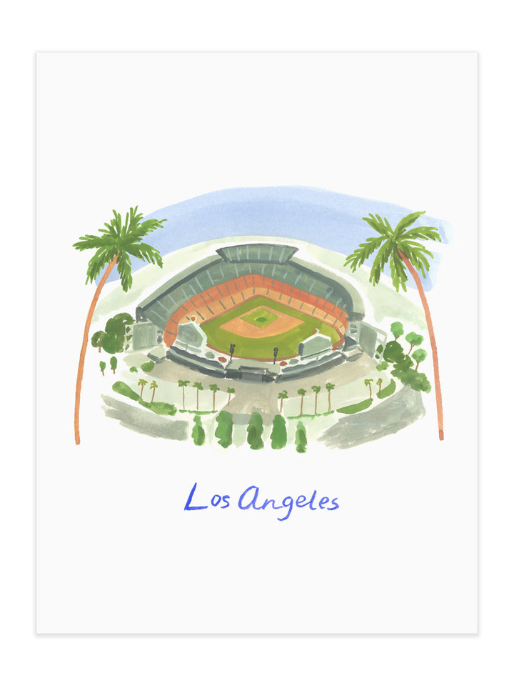 Dodger Blue Dreams Art Print