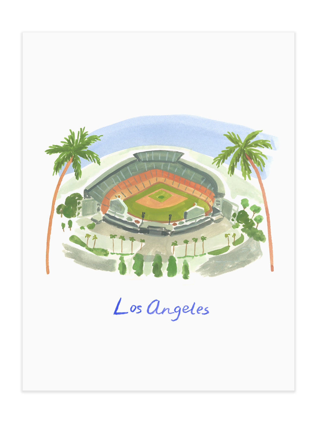 Dodger Blue Dreams Art Print