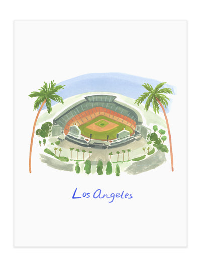 Dodger Blue Dreams Art Print