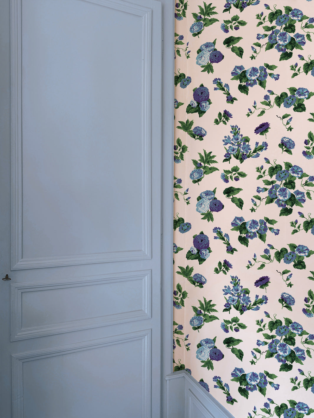 'La Zinnia' Wallpaper by Clare V. - Violet Sky