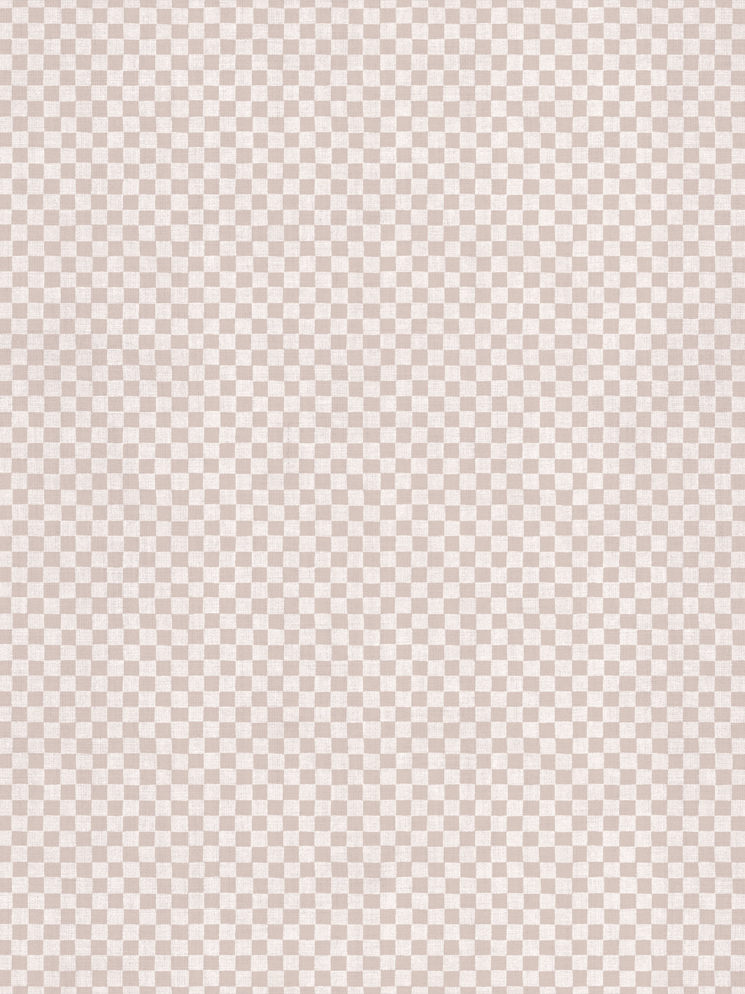 'Le Check' Linen Fabric by Clare V. - Bisque Cream