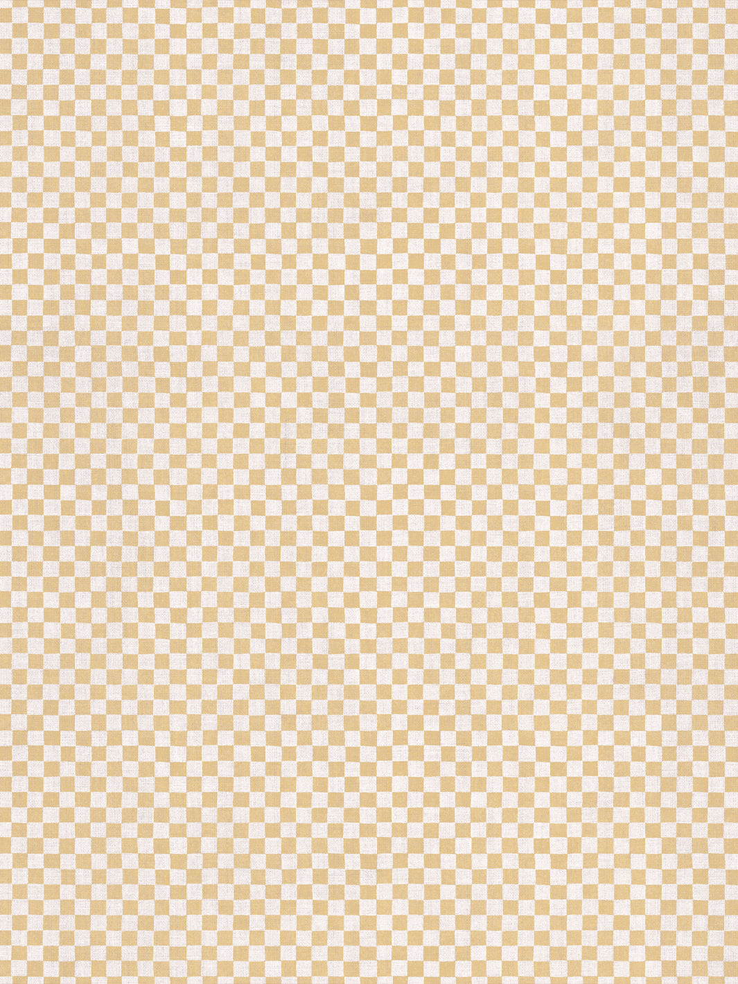 'Le Check' Linen Fabric by Clare V. - Buttercream