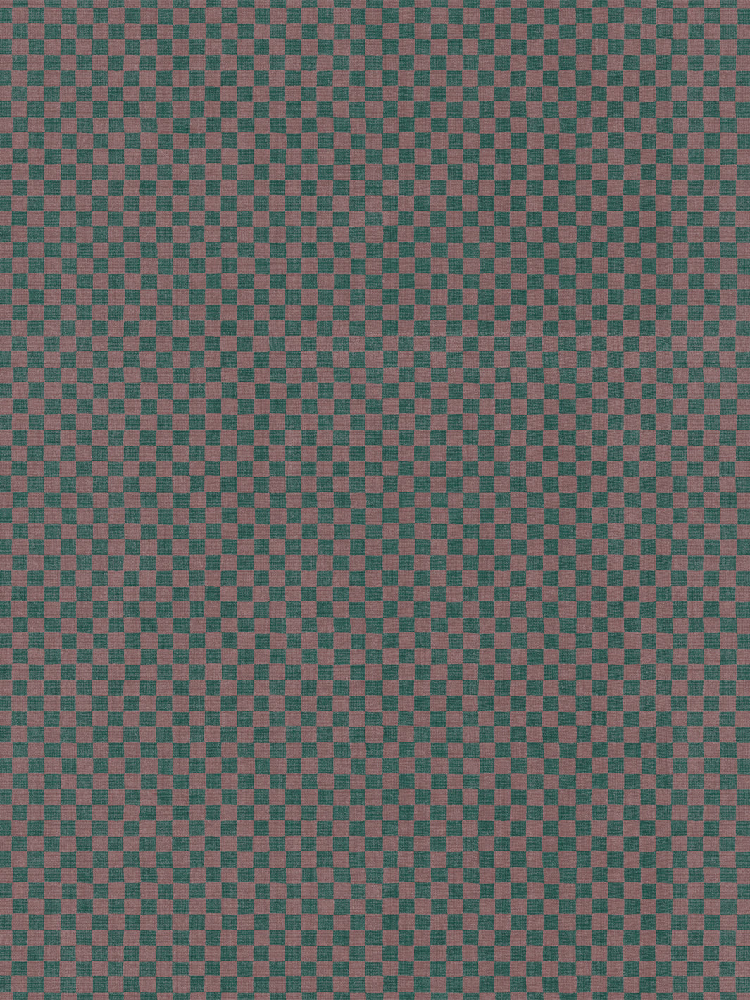 'Le Check' Linen Fabric by Clare V. - Chestnut Pine