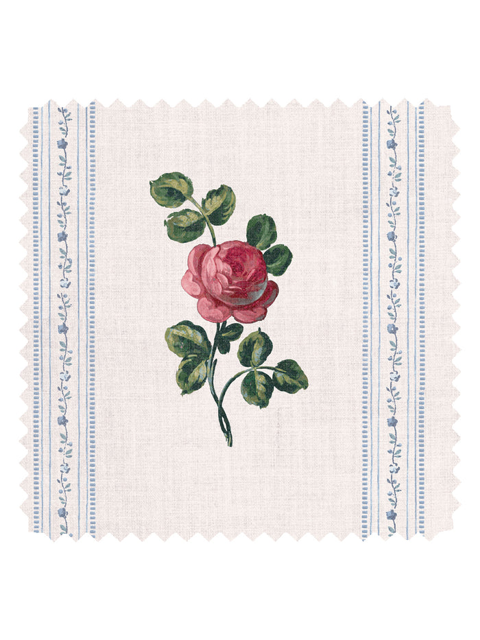 'Le Rosebud' Linen Fabric by Clare V. - Lipstick Cream