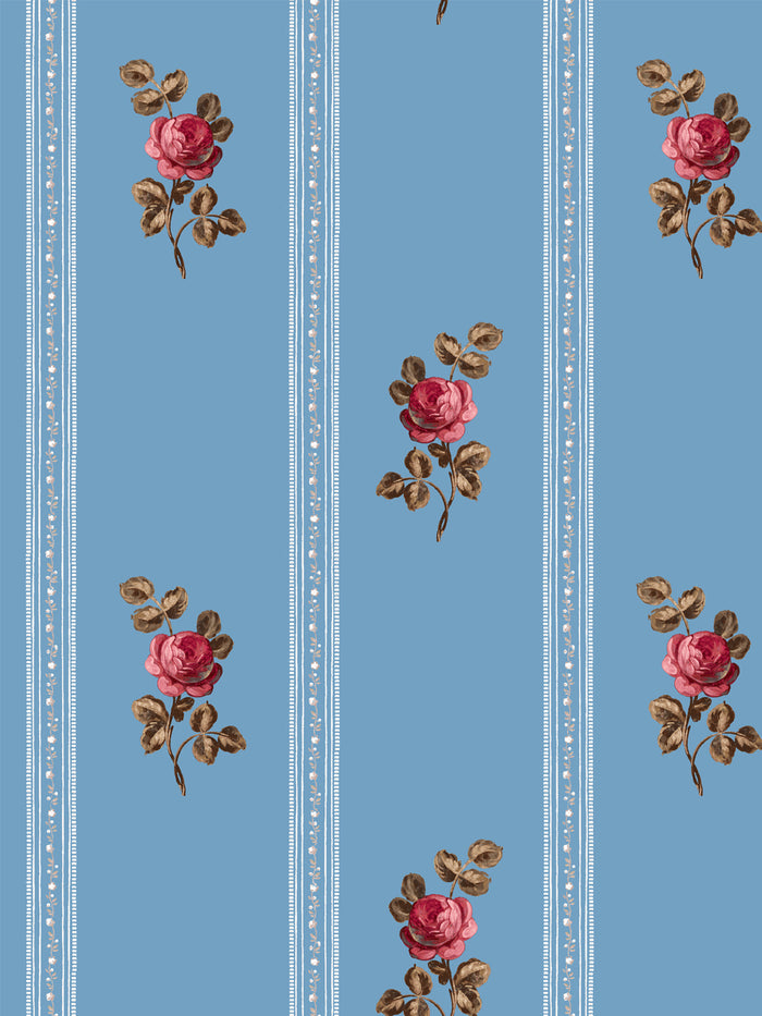 'Le Rosebud' Wallpaper by Clare V. - Azure Rose