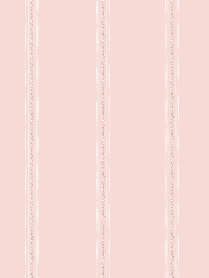 'Le Trellis' Wallpaper by Clare V. - Blush Cream