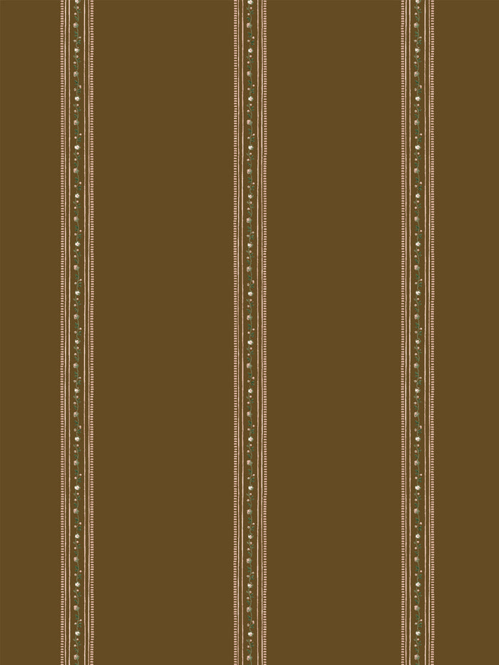 'Le Trellis' Wallpaper by Clare V. - Cocoa Blush