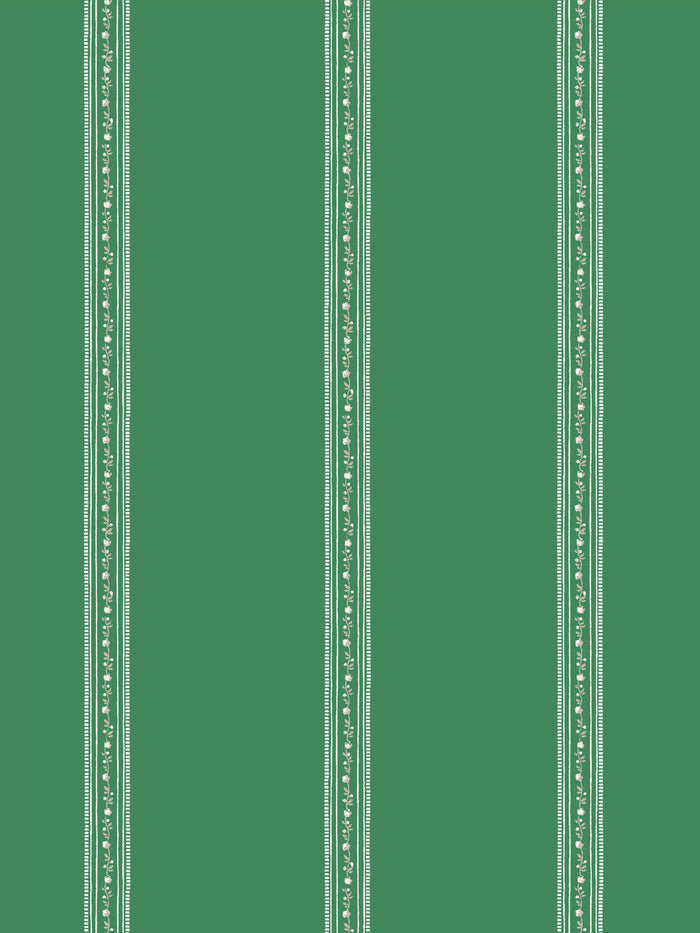 'Le Trellis' Wallpaper by Clare V. - Fern Cream
