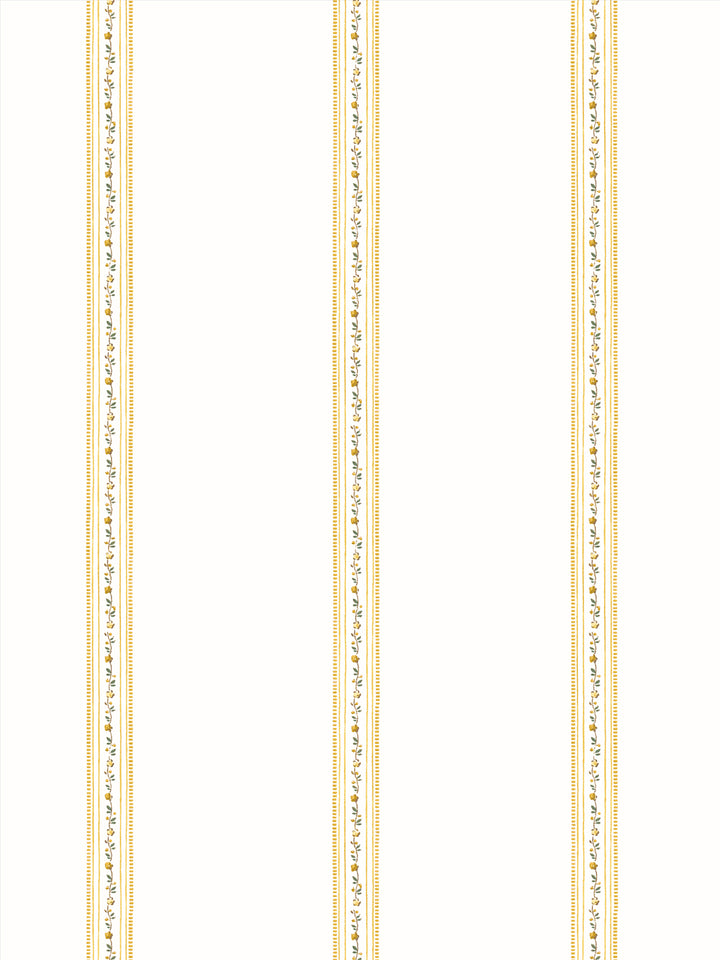 'Le Trellis' Wallpaper by Clare V. - Yellow Cream