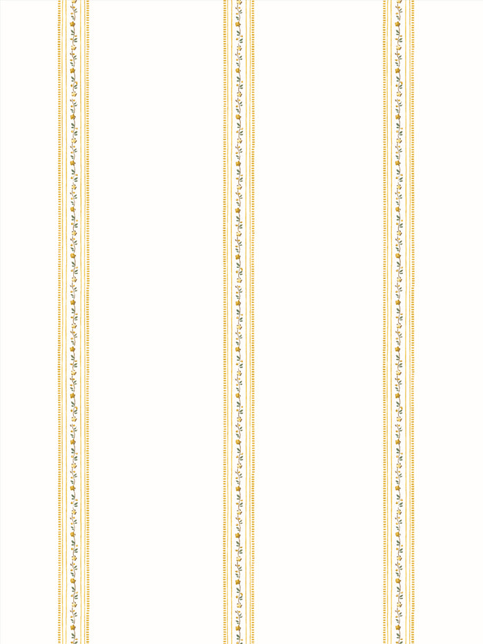 'Le Trellis' Wallpaper by Clare V. - Yellow Cream